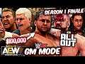WWE 2K - AEW GM MODE - FINALE (ALL OUT PPV! THE END OF THE ROAD!)