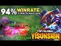 94% WINRATE! Yss Fast Farm Gameplay [ Top 1 Global Yi Sun Shin Best Build 2021] Billie Cuek - MLBB