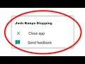 How To Fix Josh Keeps Stopping Error Android & Ios - Fix Josh App Not Open Problem