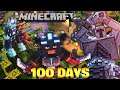 I SURVIVED 100 DAYS IN DUNGEON WORLD IN MINECRAFT .....