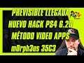 Previsible llegada Hack Exploit PS4 6.20 . m0rph3us Vídeo Apps Streaming. TCP. 35C3