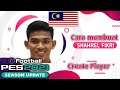 Tutorial cara membuat Shahrel Fikri di PES 2021. Create Player PES 2021