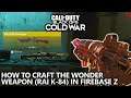 COD Cold War Firebase Z - How to CRAFT the Wonder Weapon Parts in Zombies (RAI K-84) All Steps Guide