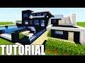 Minecraft Tutorial: How To Make A Ultimate Modern Mansion With a Secret Room "2019 Tutorial"