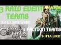 3 RAID TEAMS July 2020 | Gems of War Raid Event guide | Early & Late With W/O MYTHIC | FACTION TEAM