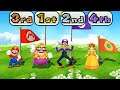 Mario Party 9 Garden Battle - Mario vs Wario vs Waluigi vs Daisy| Cartoons Mee
