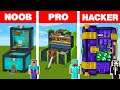 Minecraft NOOB vs PRO vs HACKER: CHEST HOUSE BUILD CHALLENGE / Animation