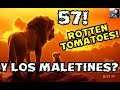 57% EL REY LEON ROTTEN TOMATOES! ¿DONDE ESTAN LOS MALETINES AHORA? THE LION KING CRITICA FYD