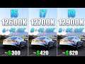 Core i5 12600K vs Core i7 12700K vs Core i9 12900K