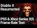 Diablo 2 Resurrected PS5 and Xbox Series X|S Frame Rate Test