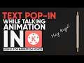 How To Make Text POP-In While Talking Animation In Kinemaster Tutorial