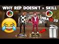 WHY REP DOESN'T = SKILL IN NBA 2K20... EXPOSING TOXIC DOUBLE LOCK LINEUP ON 2V2!