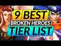 9 MOST BROKEN HEROES Tier List - RANK UP with ANY ROLE FAST - Overwatch Guide