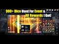 Black Desert Mobile 900+ Dice Used for Event & All Rewards I Got!