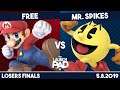 Free (Mario) vs Mr. Spikes (Pacman) | Losers Finals | The Launch Pad #5