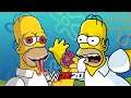 HOMER SIMPSON vs HOMER SIMPSON.EXE | WWE 2K20 Gameplay
