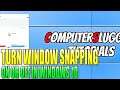 How To Turn Snapping Windows On or Off in Windows 10 Tutorial