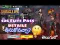S25 Elite Pass Details In Free Fire || Telugu