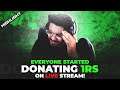 EVERYONE STARTED DONATING 1rs ON LIVE STEAM! 😤 🤬 || PUBG MOBILE FUNNY HIGHLIGHTS! 🤩