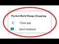 How To Fix Pocket Build Keeps Stopping Error Android & Ios - Fix Pocket Build App Not Open