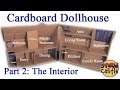 Make a Cardboard Dollhouse part 2: The Interior and Rooms