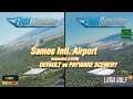 MS Flight Simulator 2020 DEFAULT vs PAYWARE Scenery | Landing to Samos Airport (LGSM) | Cockpit view