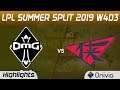 OMG vs RW Highlights Game 2 LPL Summer 2019 W4D3 Oh My God vs Rogue Warrior LPL Highlights by Onivia