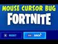 Fortnite Mouse cursor/pointer Not Working Properly