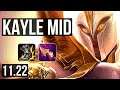 KAYLE vs RYZE (MID) | 2.4M mastery, 6/2/8, Dominating | EUW Master | 11.22