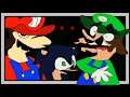 MARIO AND SONIC TEAM UP TO SAVE LUIGI'S LIFE!!