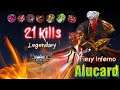 Mobile Legends Alucard Ranked game 21 kills vs YSS, Balmond and Zilong