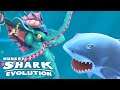 NEW KRAKEN SQUID vs GREAT WHITE SHARK (HUNGRY SHARK EVOLUTION)