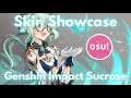 osu! - Genshin Impact Sucrose skin showcase