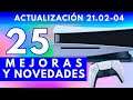 PS5: 25 NUEVAS FUNCIONES Y MEJORAS  tras NUEVA Actualización + Errores en PS4 - Jugamer