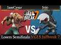 IamCesar (Terry) Vs Jojo (Toon Link) - Losers Semifinals -🔥VGLS Jailbreak 7
