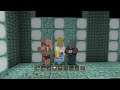 Minecraft 3 pigmanzombies & 3 vindicators vs iron golem!