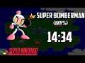 Super Bomberman (Any%) - Speedrun em 14:34