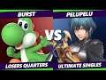 S@X 390 Online Losers Quarters - Pelupelu (Byleth) Vs. Burst (Inkling, Yoshi) Smash Ultimate - SSBU