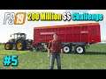 200 Million Dollar Challenge #5 - Making Hay | FS19 Nebraska Map