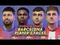 Faces mod FIFA21 / BARCELONA Players's Faces Review & Share / Aguero, Fati, Pedri, Griezmann,....
