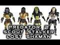 Hiya Toys Predator 2 SCOUT, STALKER, LOST, & SHAMAN Action Figure Review