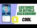 How To Add Custom Background On 3D Bitmoji On Snapchat