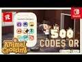 Animal Crossing New Horizons - 500 CODIGOS QR para escanear y usar en el juego | Nintendo Switch