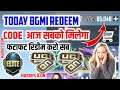 😈 BGMI Today Free UC Redeem Code || फटाफट रिडीम करो सब || Limited Time Working Code - Hunters iCON ⚡