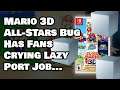 Debug Issue in Mario 3D All-Stars Has Fans Irate