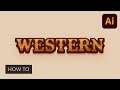 How to Create a Western Text Effect in Adobe Illustrator