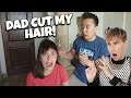 MY DAD CUT MY HAIR WITH THE HELP OF BRAD MONDO!!!