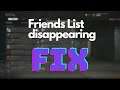 Call of Duty Friends List Disappearing FIX