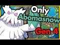 Can I Beat Pokemon Platinum with ONLY One Abomasnow? 🔴 Pokemon Challenges ► NO ITEMS IN BATTLE