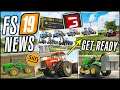 DLC FEATURE RUMORS! + LEAF BAGGING / CALMSDEN FARM / HUGE JD 9X30 / CASE STEIGER | FARM SIM NEWS 19